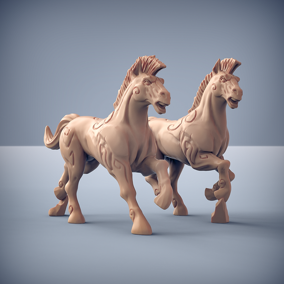Order of the Labyrinth | Minoc Horses B (Set of 2)