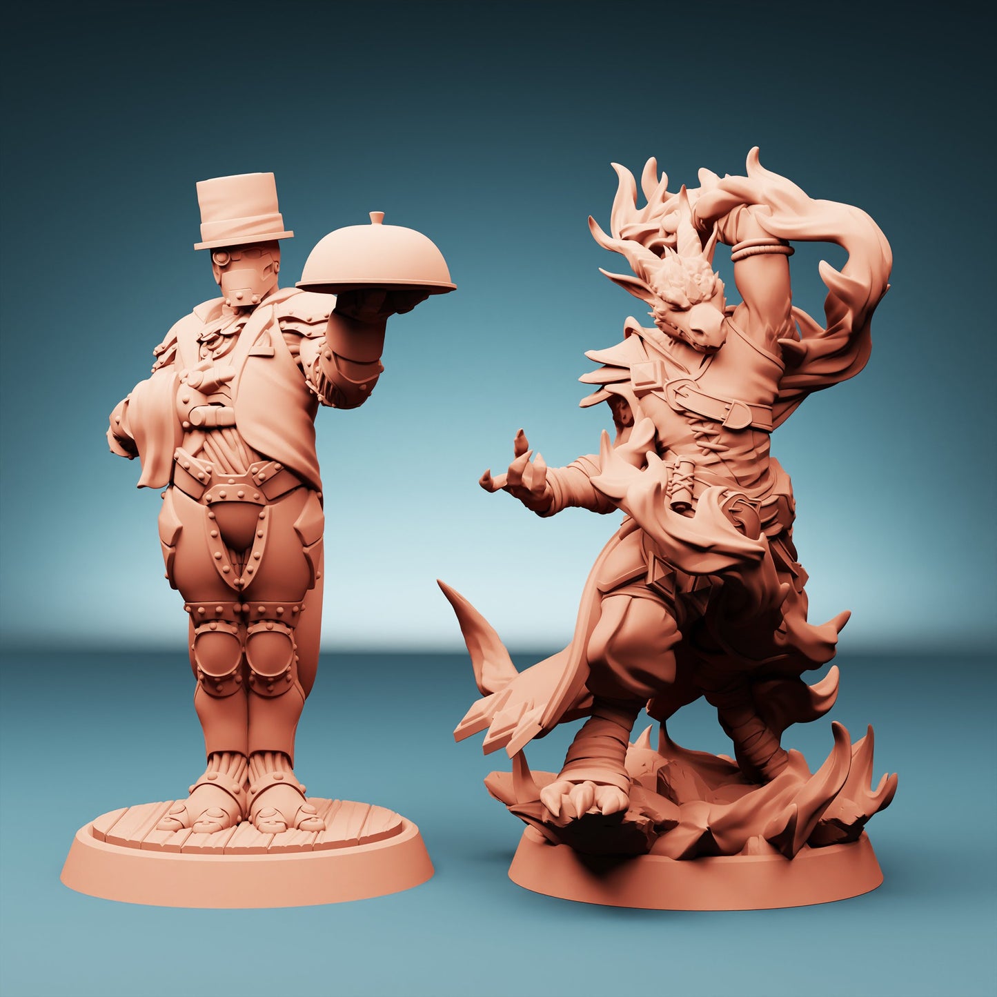 Lost Adventures Vol. 2 | Dragonborn Wild Mage & Metalborn Butler (Set of 2)