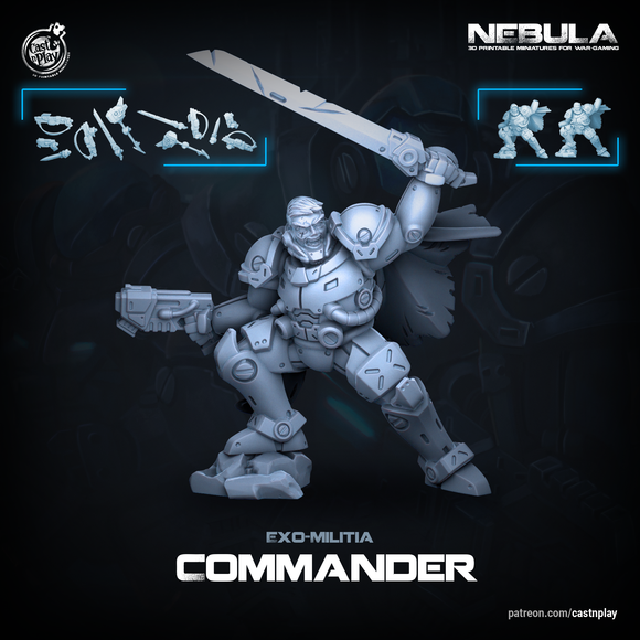 Exo Militia | Exo Commander (Set of 2 + Modular Weapons)