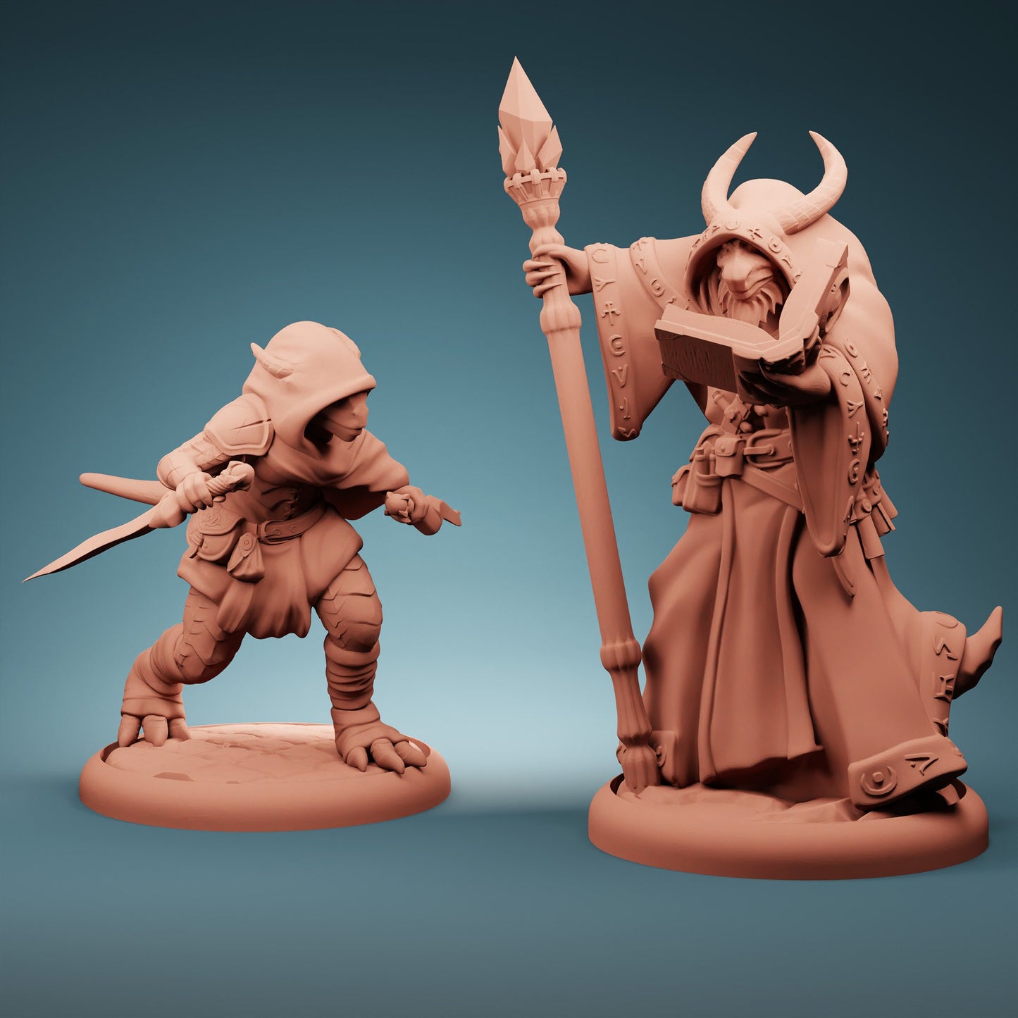 Lost Dragons | Shadow Variant Dragonborn: Shadowborn Wizard & Rogue (Set of 2)