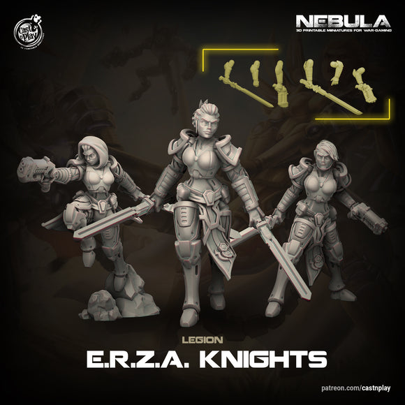 Legion | E.R.Z.A. Knights (Set of 3 + Modular Weapons)