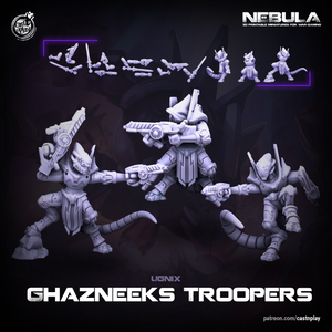 Ugnix | Ghazneeks Troopers (Set of 3 + Modular Weapons)
