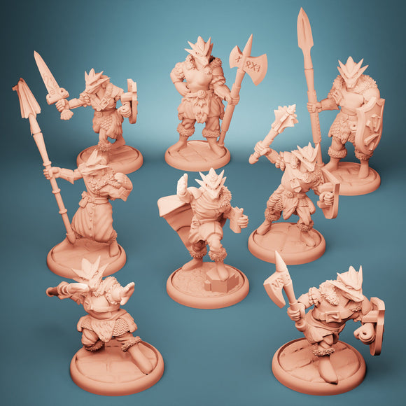 Lost Dragons | Dragonborn Ice Cultists (Set of 8)